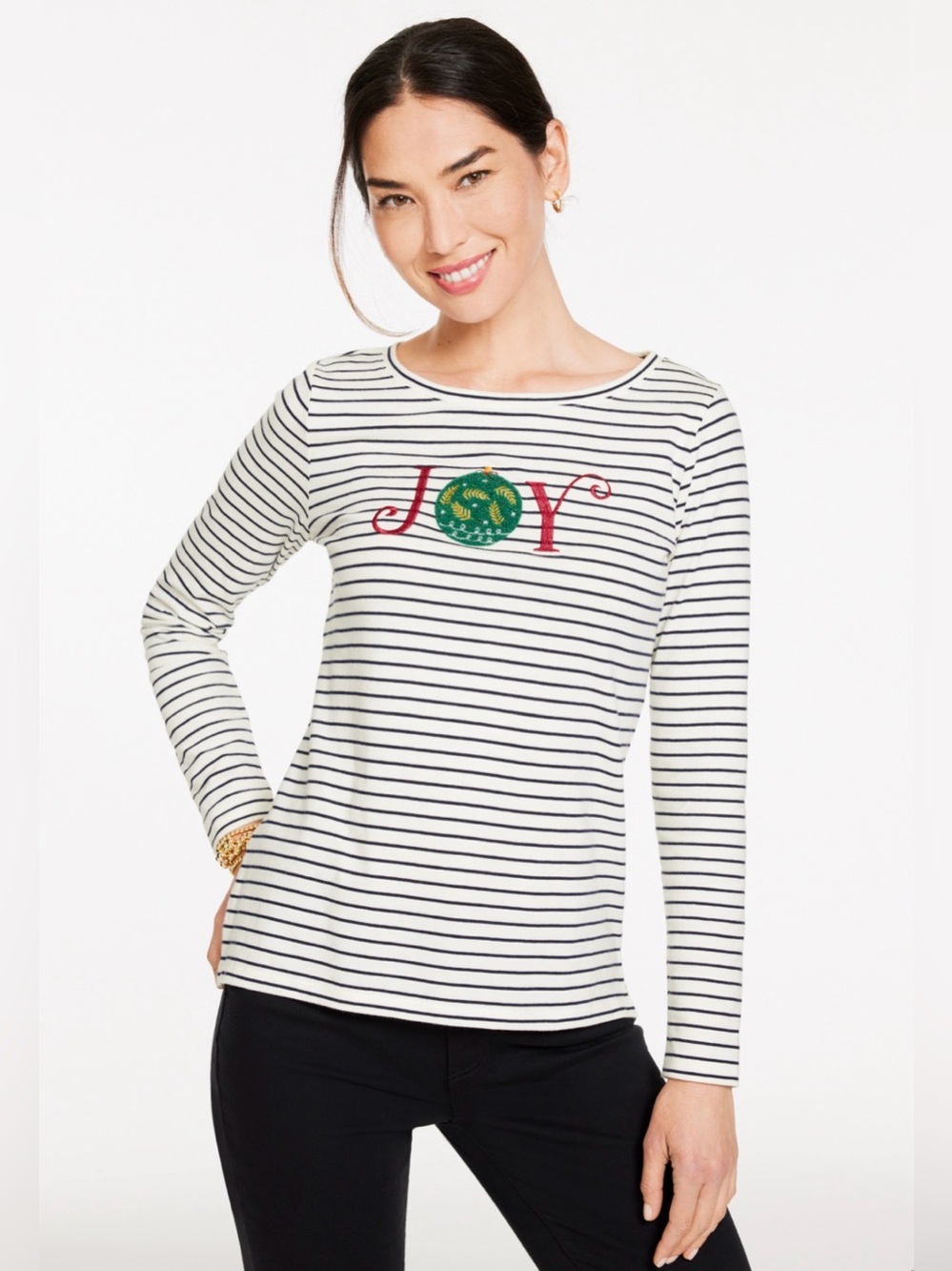 Talbots “Joy” Long Sleeve Tee - Medium